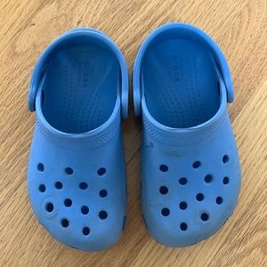 Blue Crocs toddler Size 9